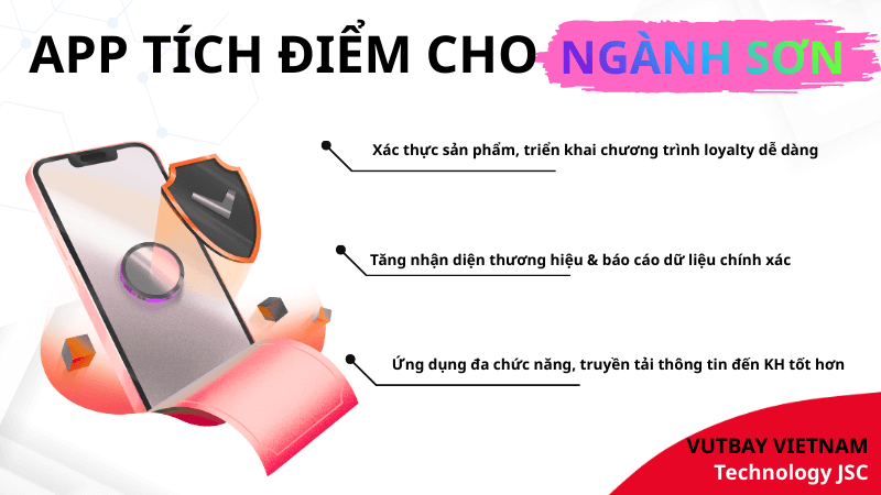 app tích điểm sơn giúp xác thực sản phẩm, triển khai loaylty, tăng độ nhận diện thương hiệu doanh nghiệp